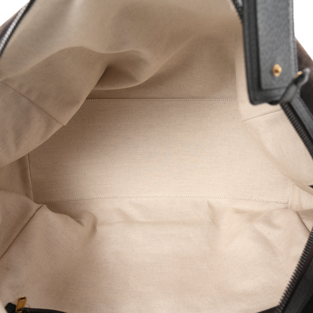 Suede Calfskin Web Medium Savoy Duffle Bag  Dark Brown