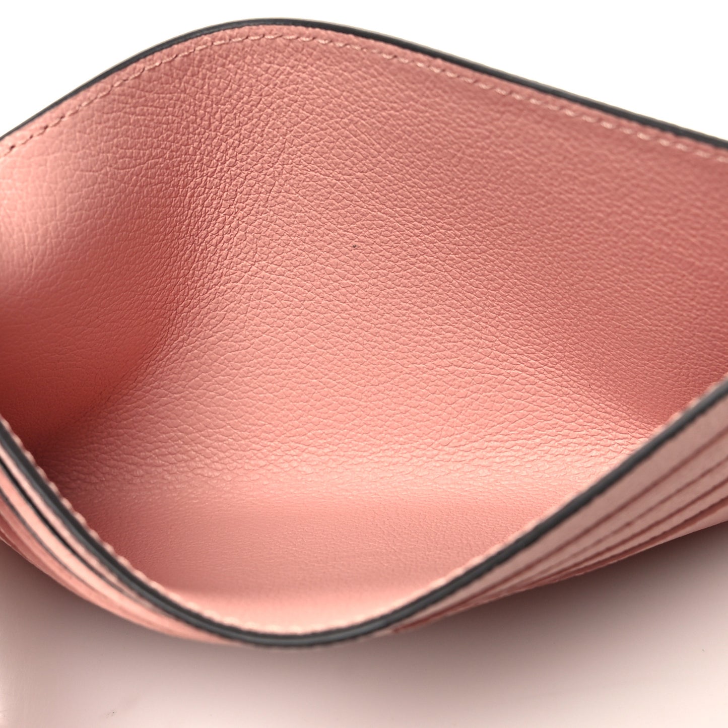 Calfskin Felicie Card Holder Insert Rose Ballerine