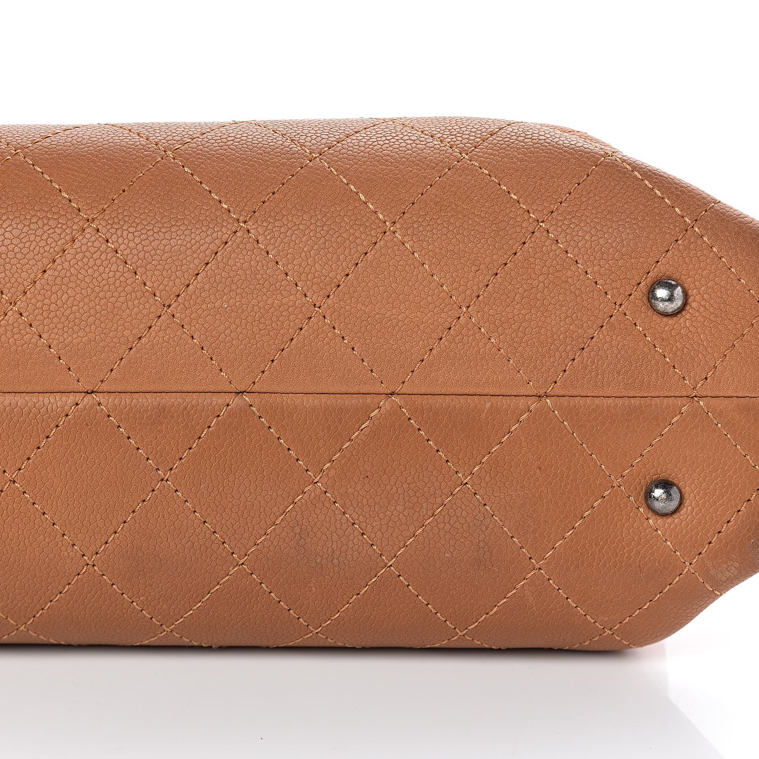 Chanel Grained Vegetal Calfskin Small Urban Shopping Tote Camel 23 of 25