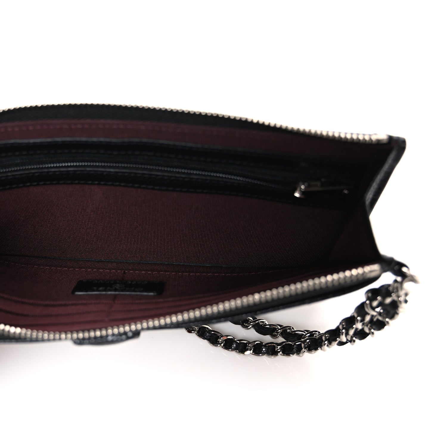 Chanel Caviar Quilted Classic Pouch With Handle Black 5 of 8