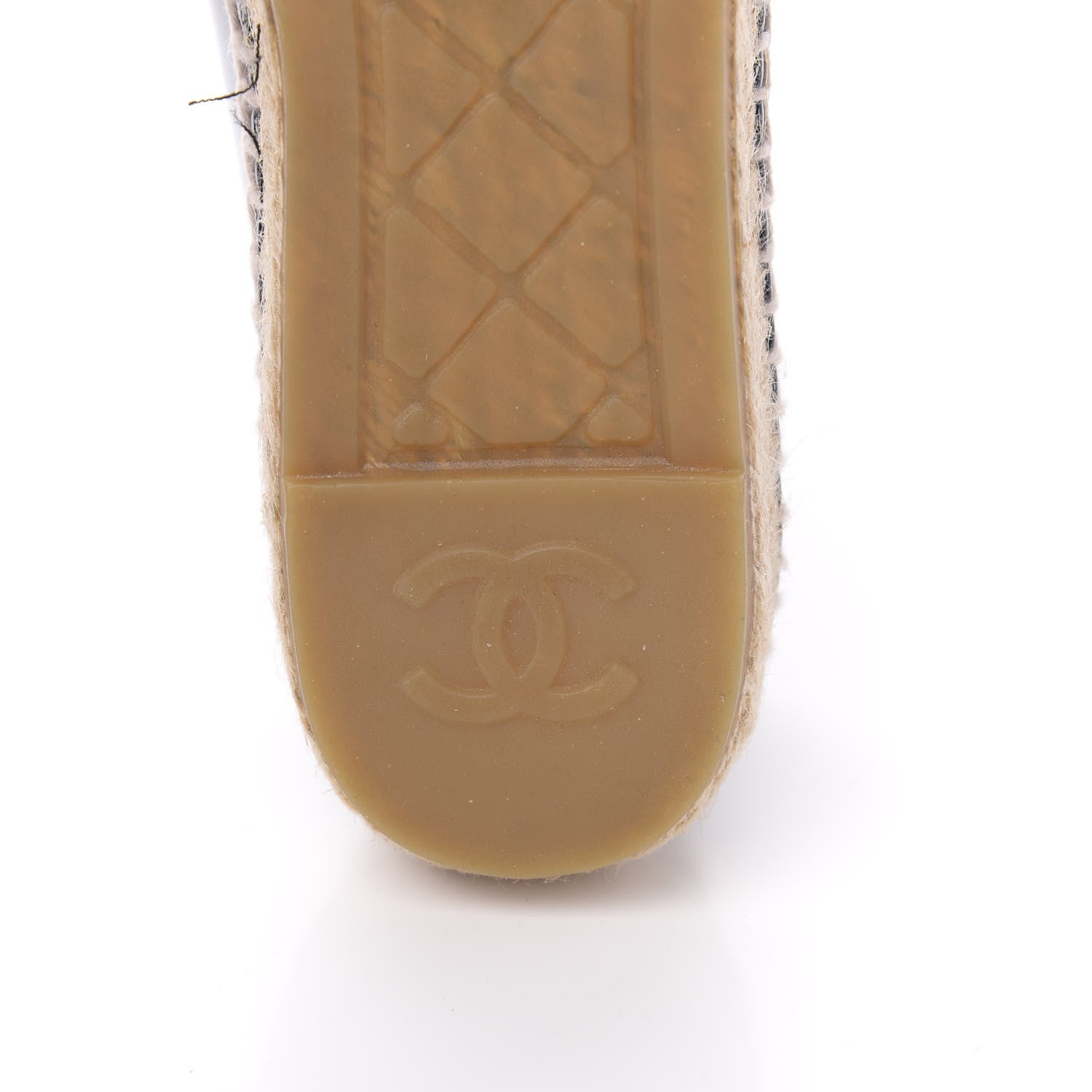 Chanel Patent CC Espadrilles 38 Navy 8 of 11