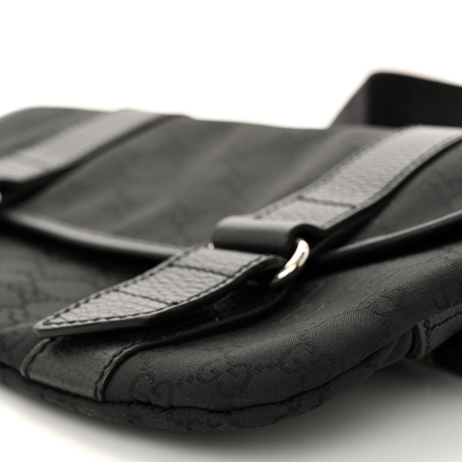 Gucci Nylon Monogram Waist Belt Bag  Black 10 of 10