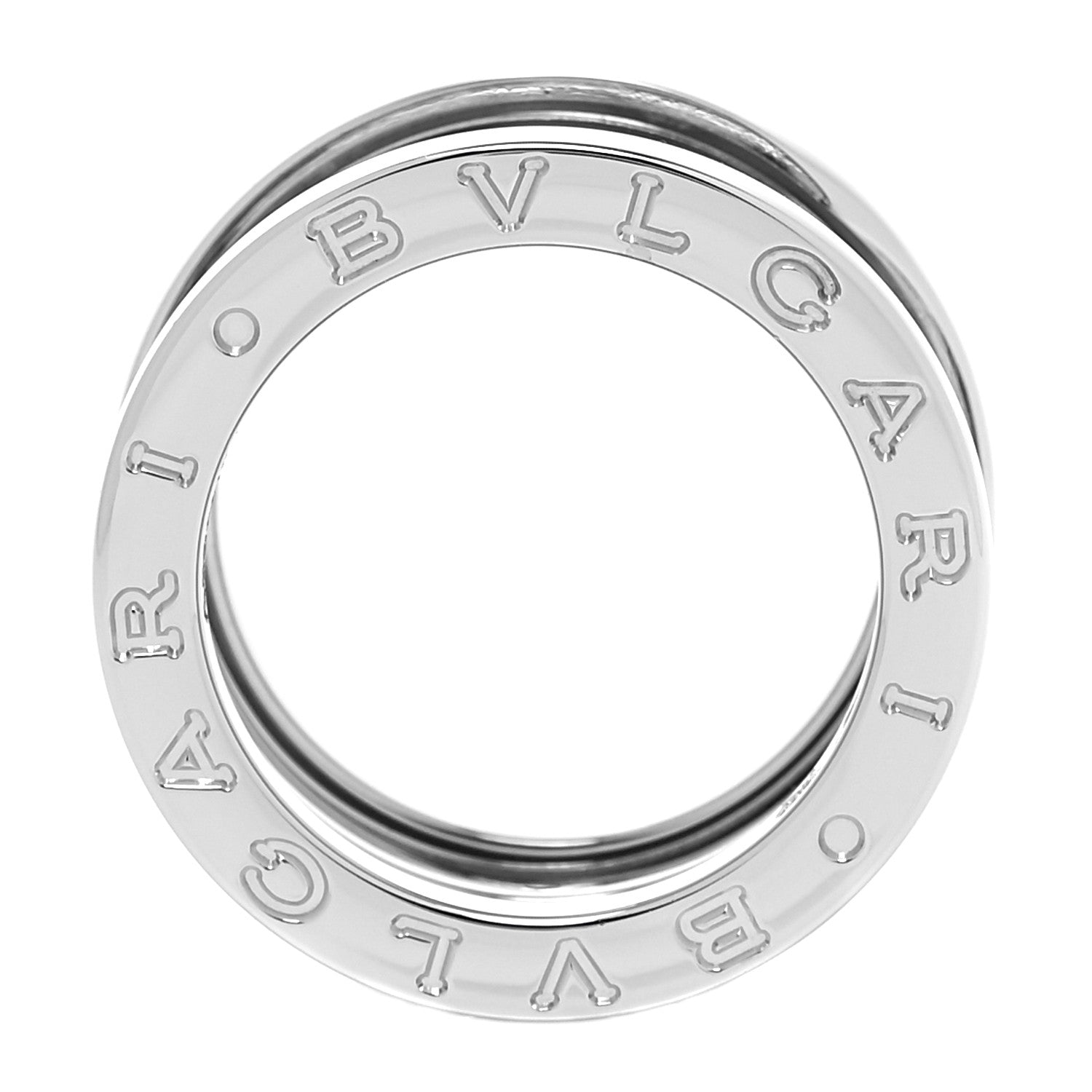 Bulgari 18K White Gold B.Zero1 Three-Band Ring 48 4.5 4 of 6