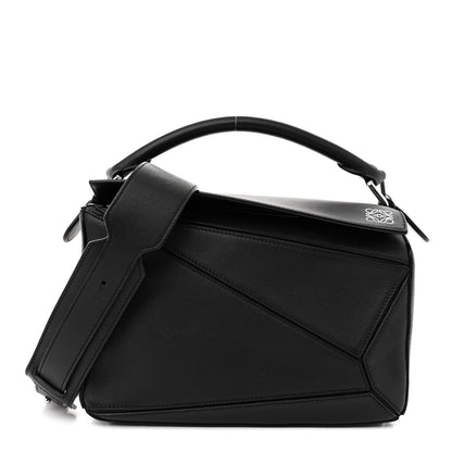 Loewe Calfskin Small Puzzle Bag Black 1 of 10
