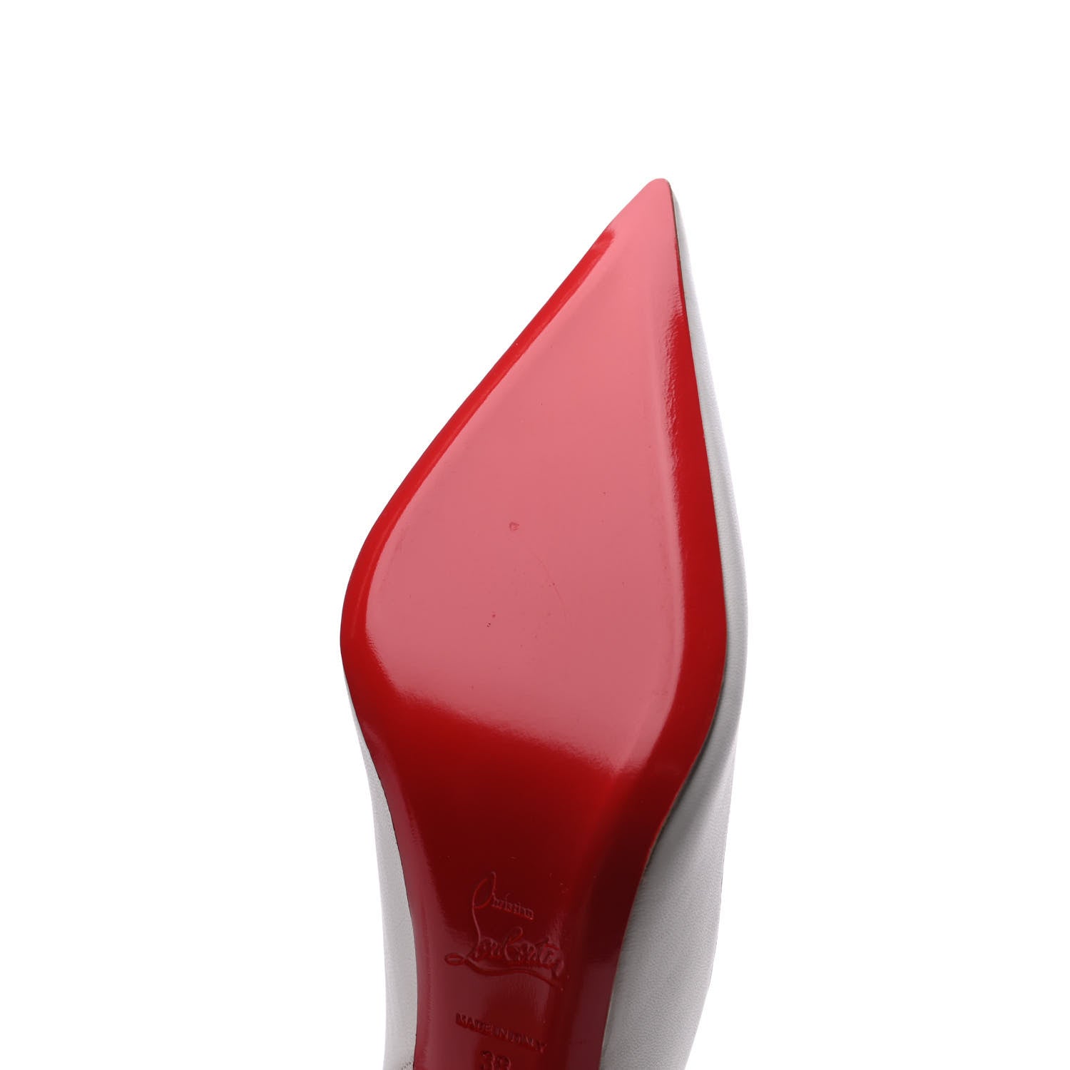 Christian Louboutin Nappa Clare 80 Slingback Pumps 38 White 11 of 15