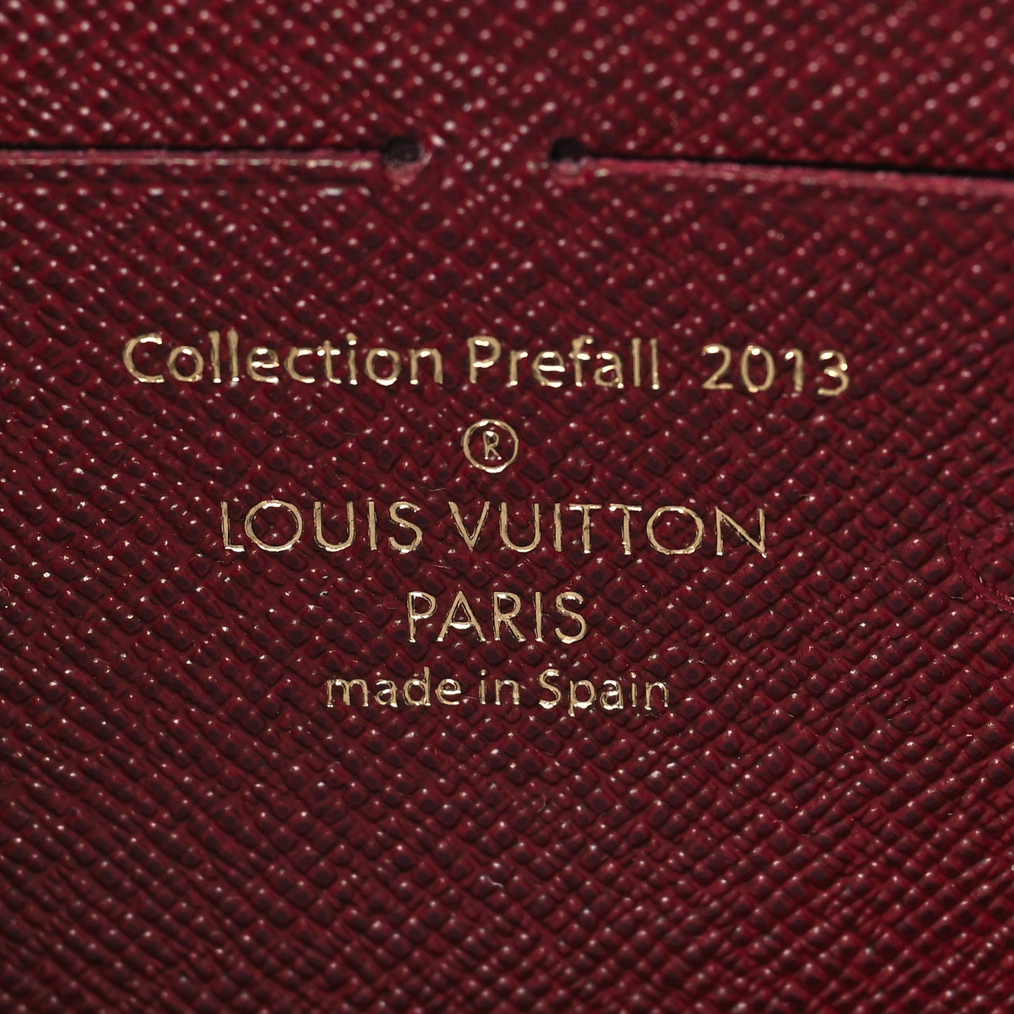 Damier Paillettes Zippy Wallet Red