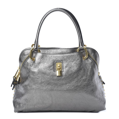 Marc Jacobs Metallic Calfskin Paradise Rio Tote Silver 1 of 9