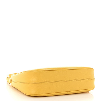 Prada Saffiano Lux Re-Edition Mini Shoulder Bag Soleil 4 of 11