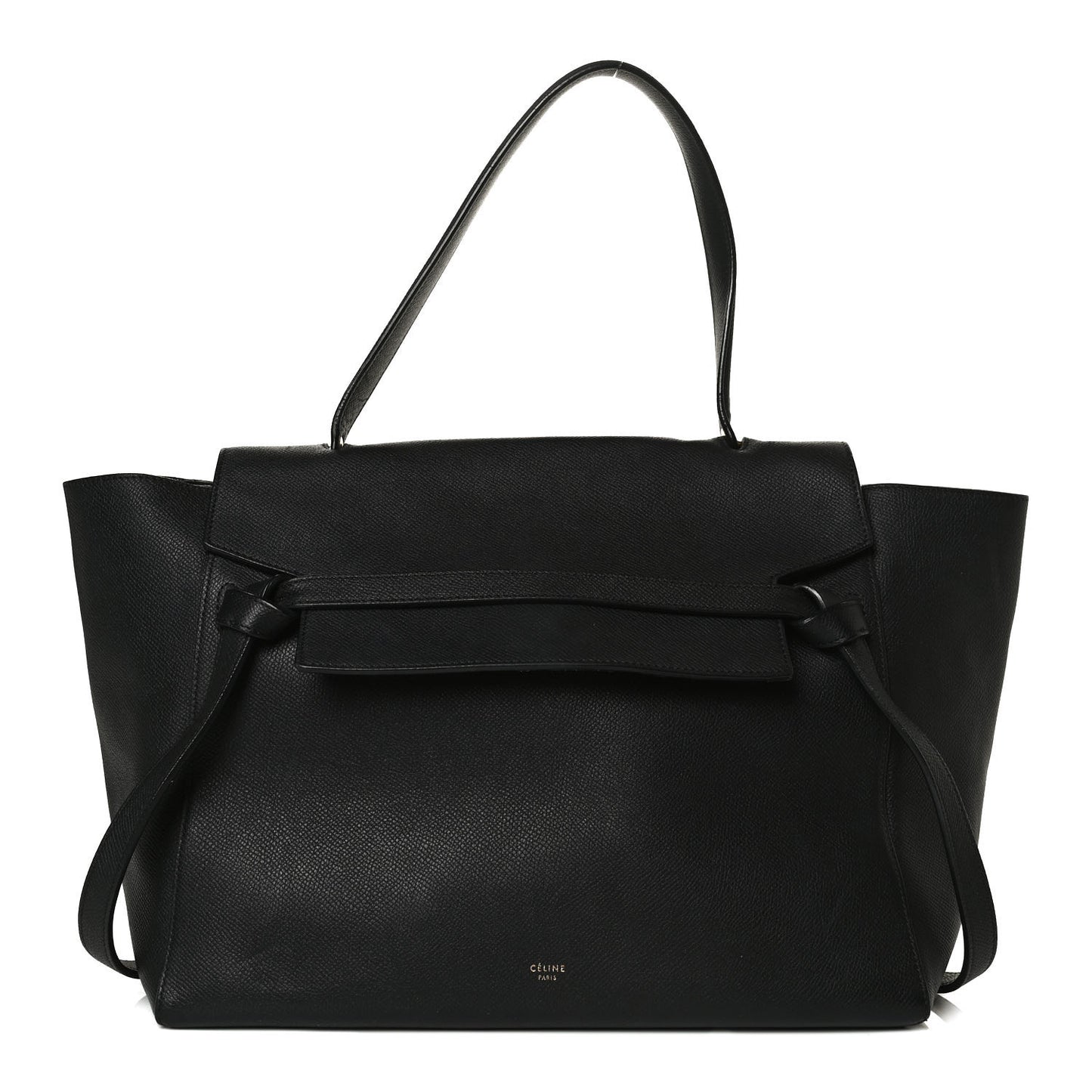 Grained Calfskin Small Belt Bag Black