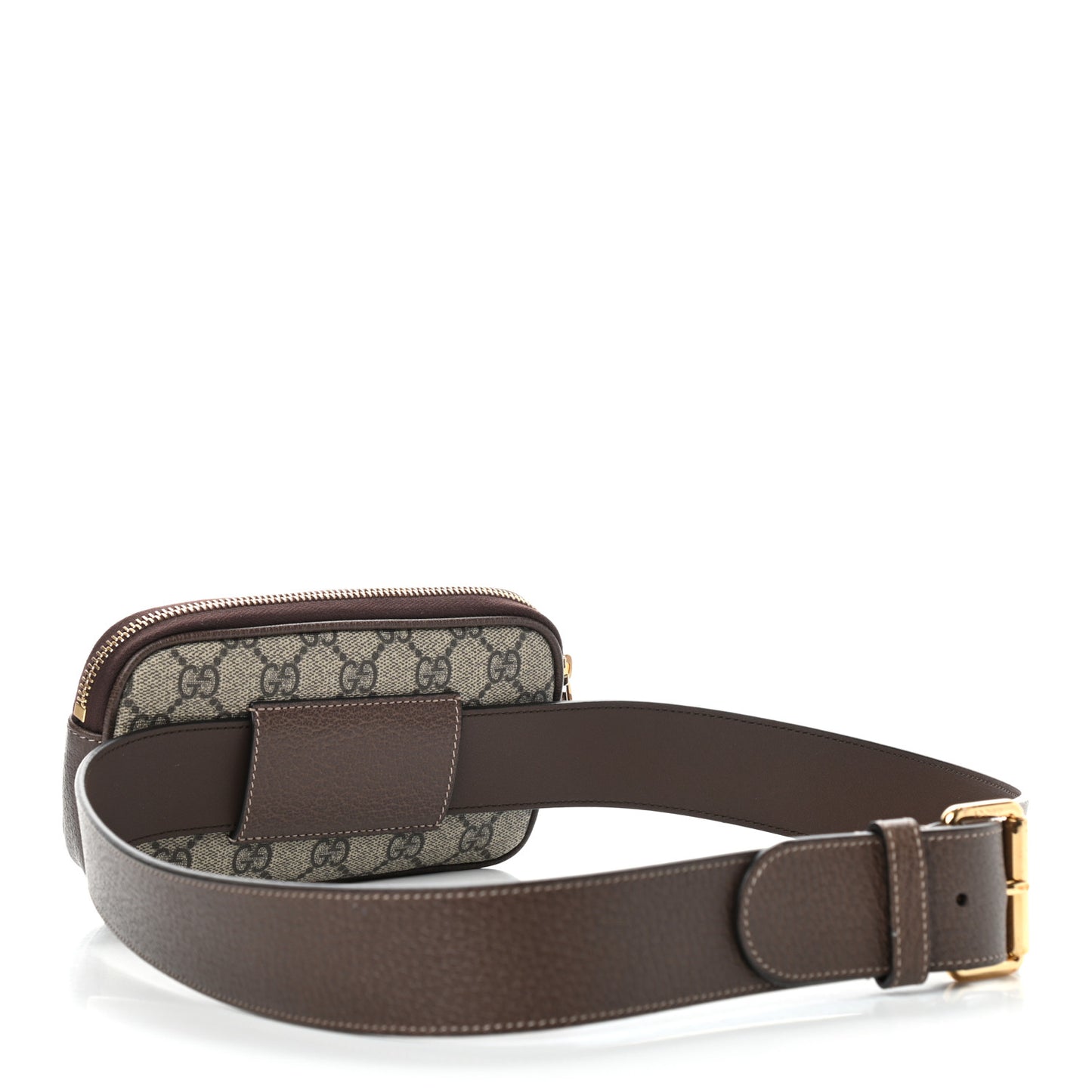 GG Supreme Monogram Ophidia Belted iPhone Case 95 38 Dark Brown