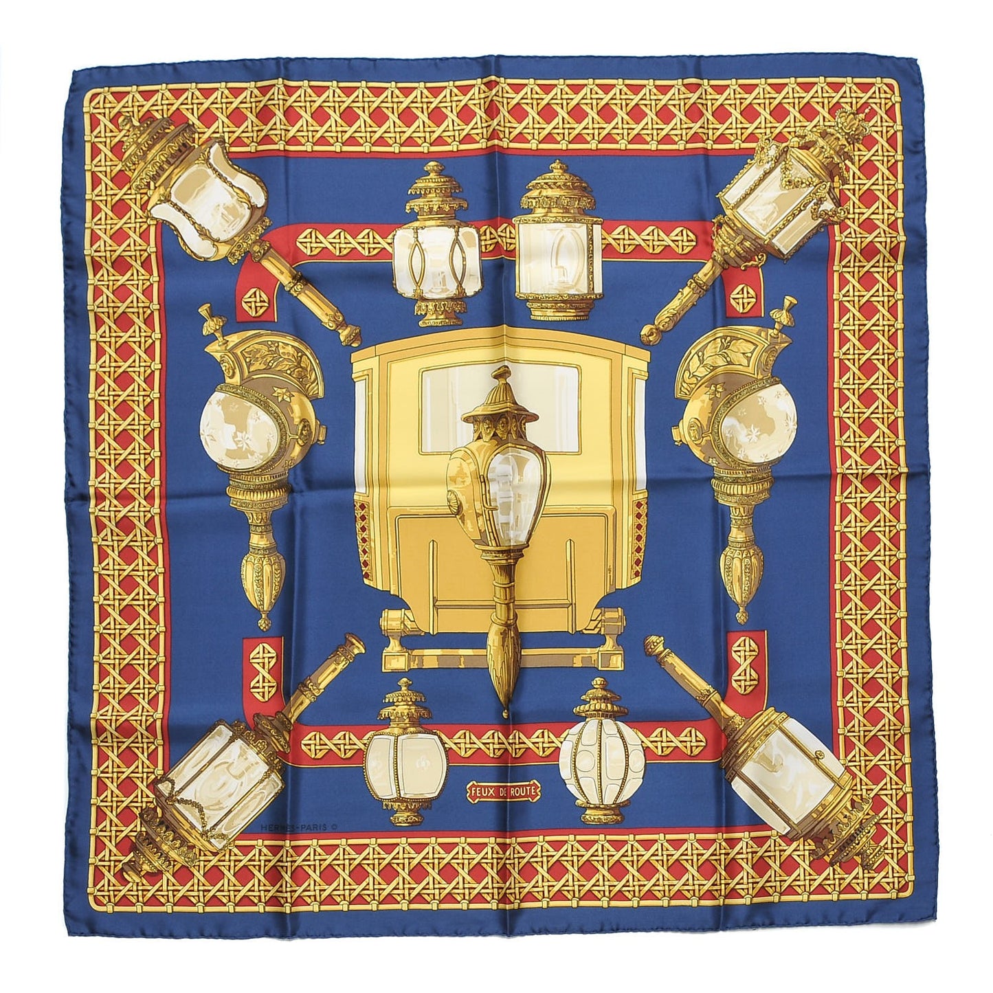 Silk Feux de Route Scarf 90