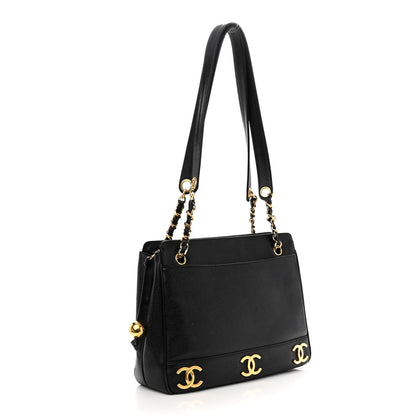 Chanel Caviar CC Shoulder Bag Black 3 of 11