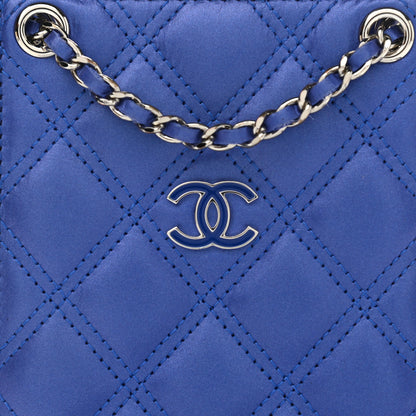 Chanel Calfskin Quilted Crossbody CC Phone Holder Dark Blue 7 of 9