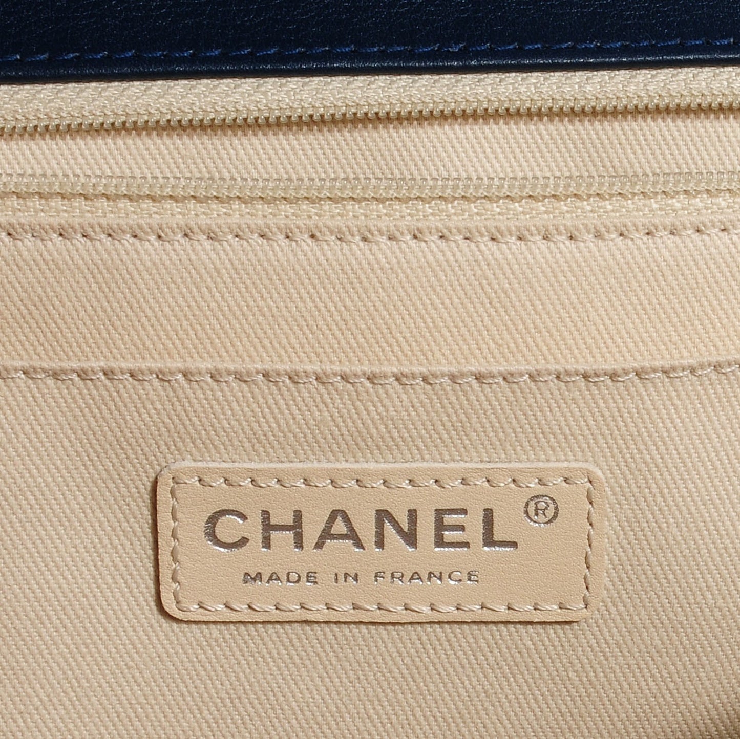 Calfskin Quilted In The Business Flap Dark Blue