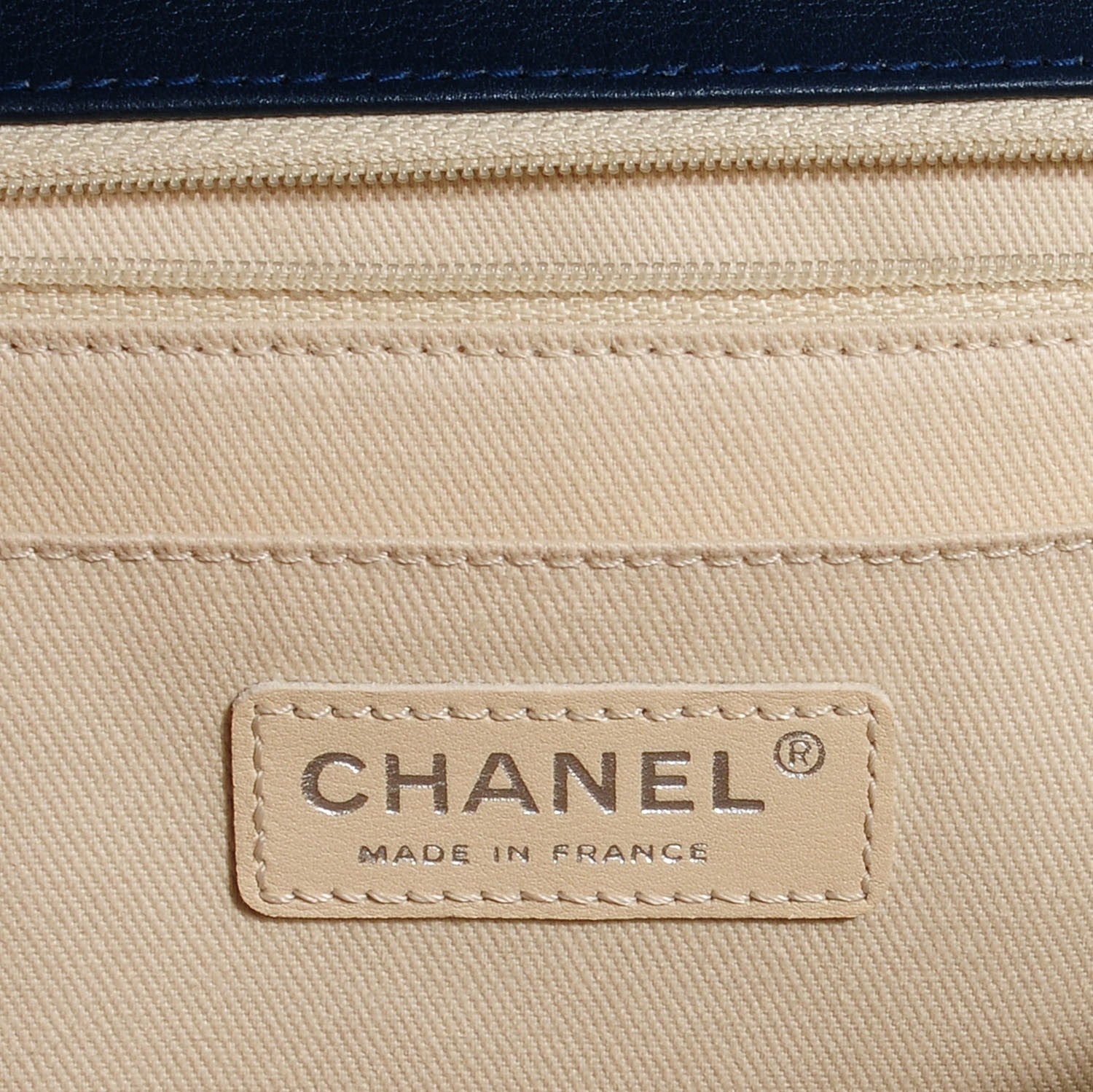 Chanel Calfskin Quilted In The Business Flap Dark Blue 8 of 9