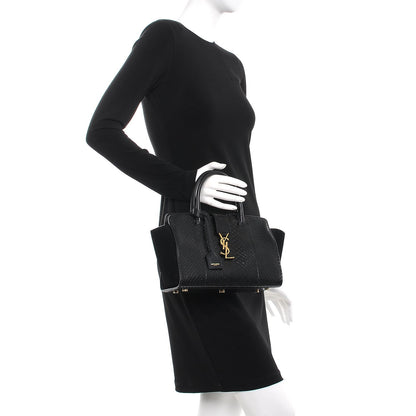 Saint Laurent Python Suede Baby Monogram Downtown Cabas Black 3 of 8