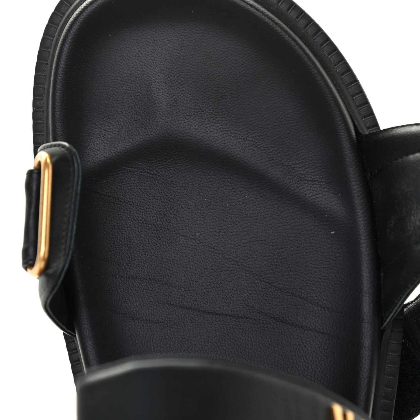Lambskin Dioract 10mm Sandals 38 Black