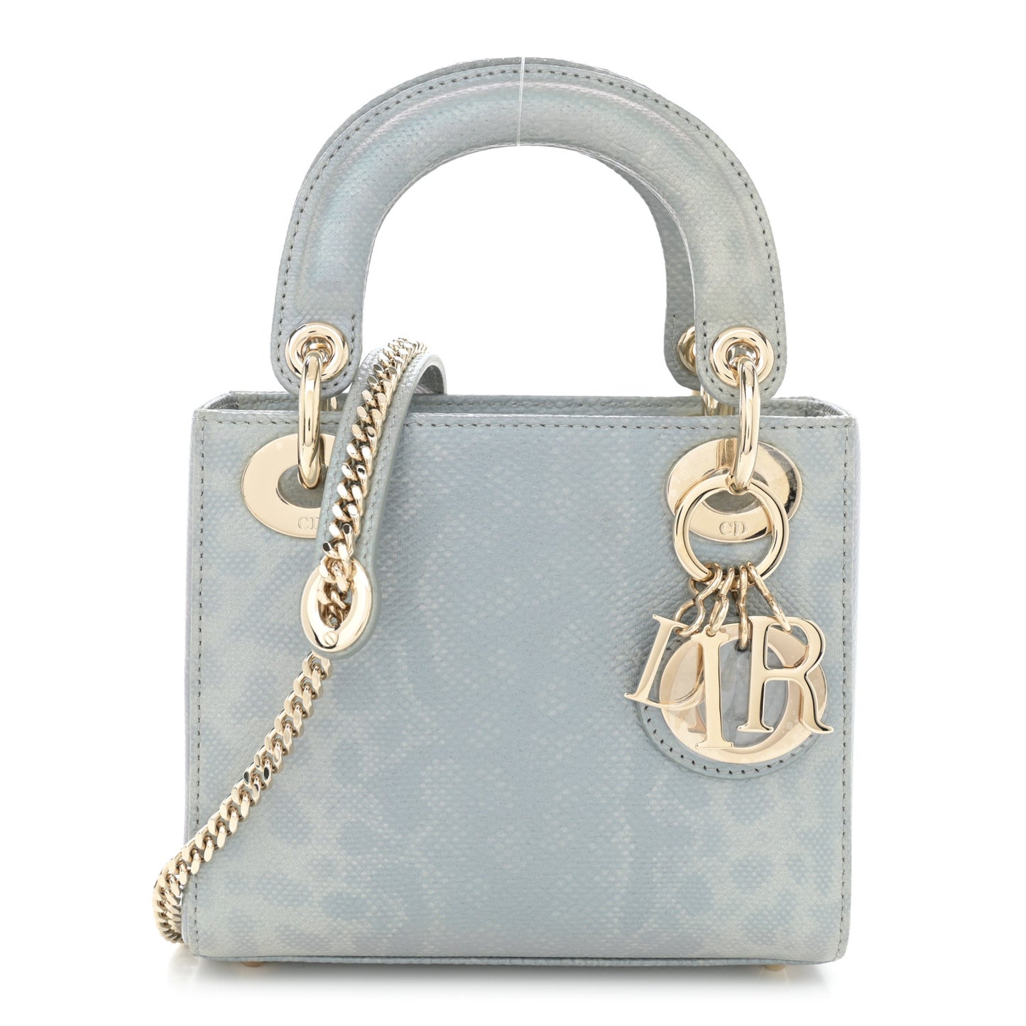 Karung Gradient Mini Lady Dior Blue