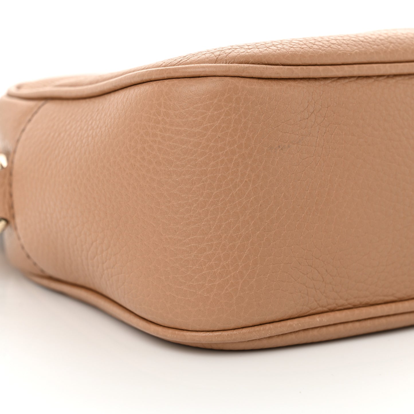 Pebbled Calfskin Small Soho Disco Bag Rose Beige