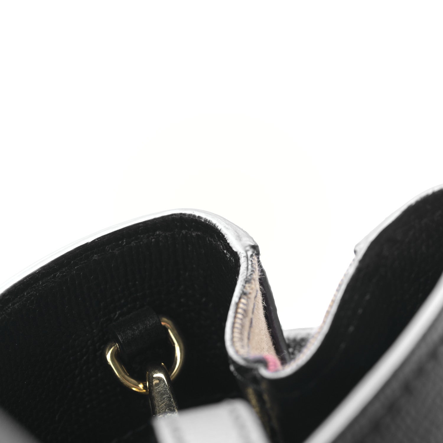 Burberry Grainy Calfskin House Check Large Banner Tote Black 10 of 10