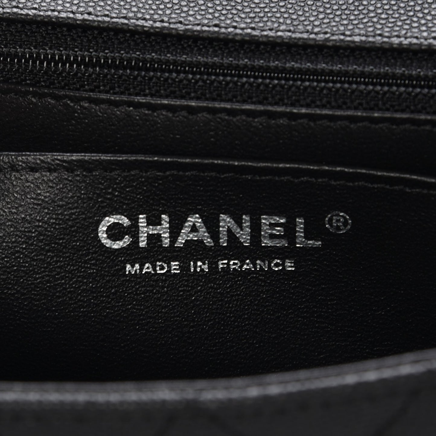 Caviar Quilted Mini Rectangular Flap Black