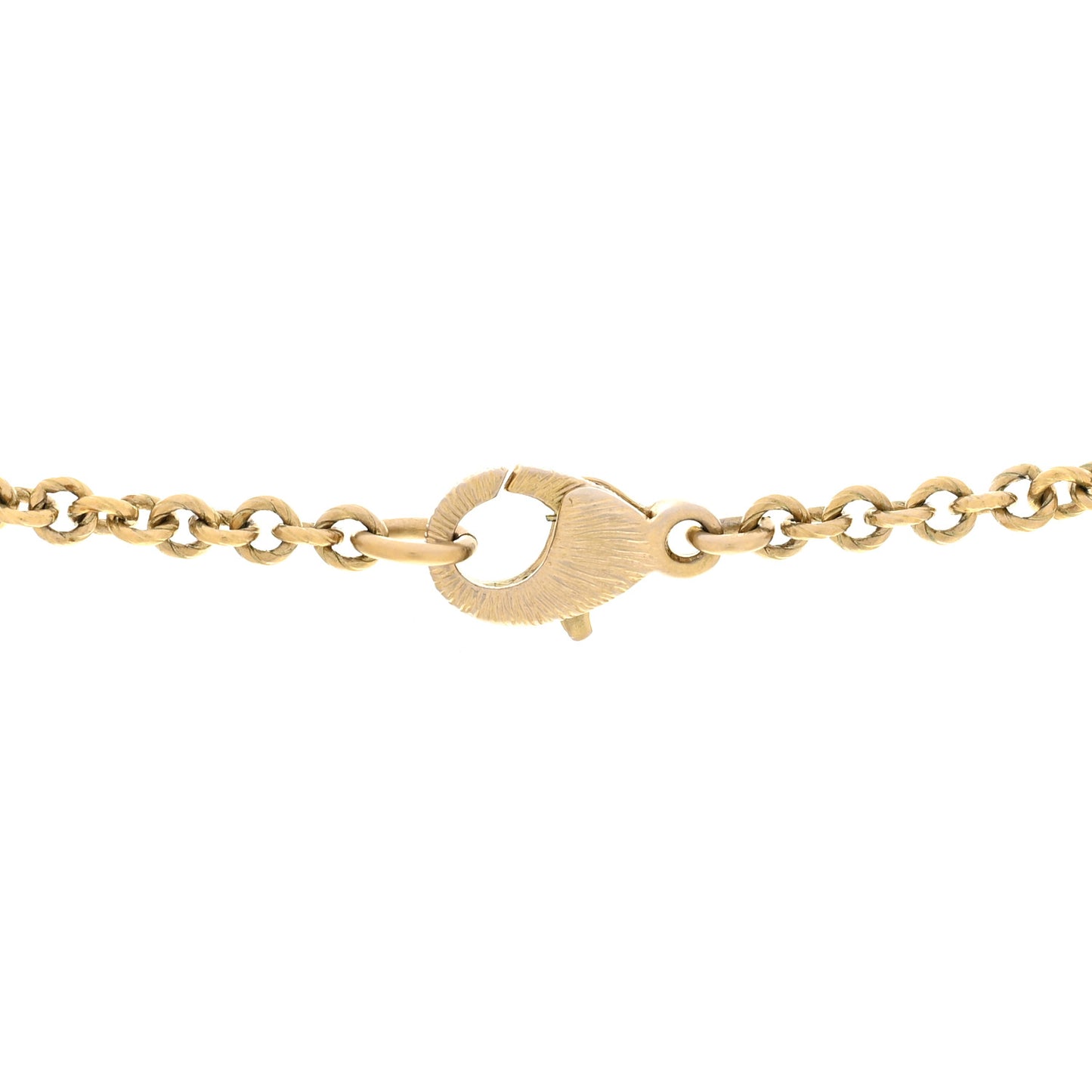Pearl Crystal Interlocking G Necklace Gold
