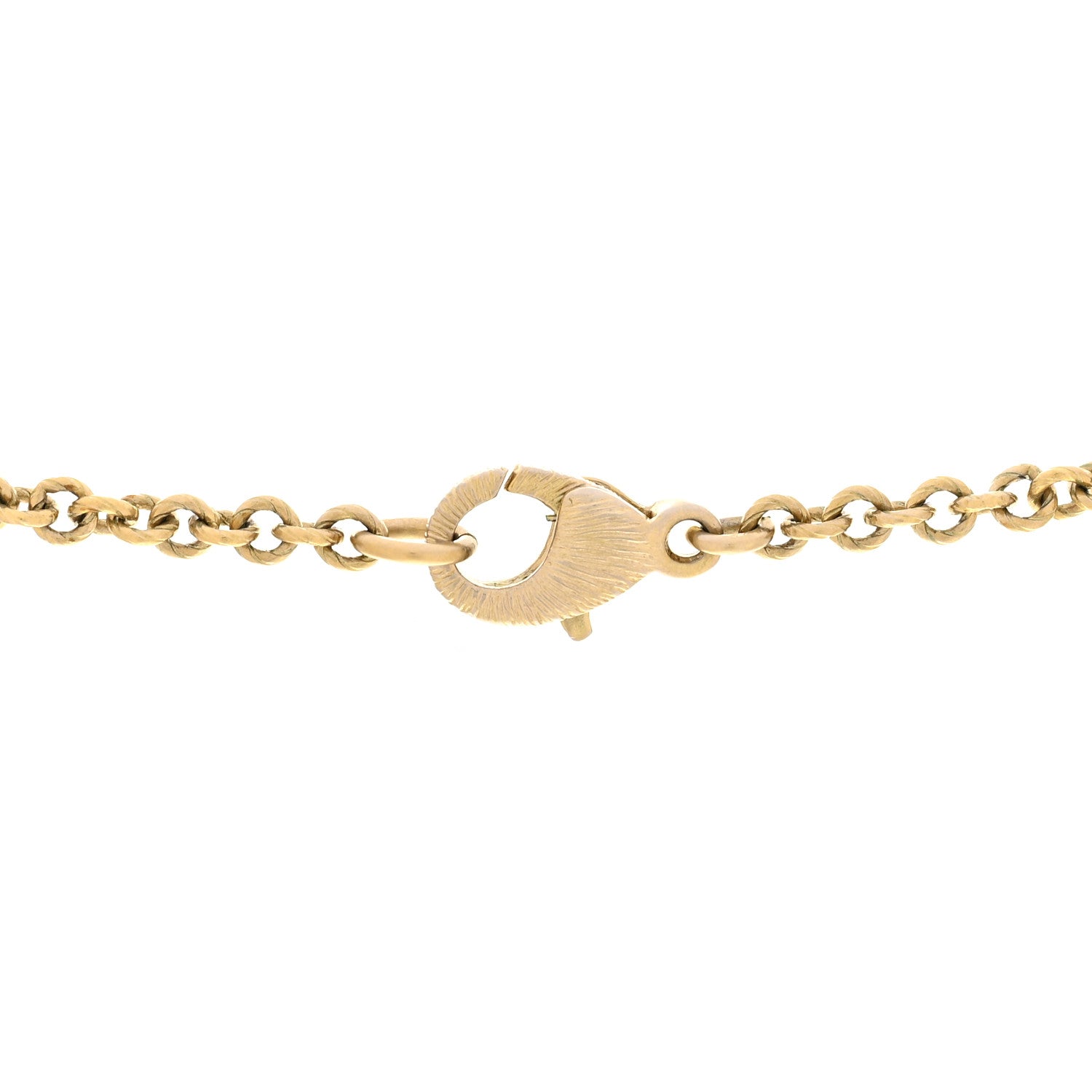 Gucci Pearl Crystal Interlocking G Necklace Gold 6 of 7