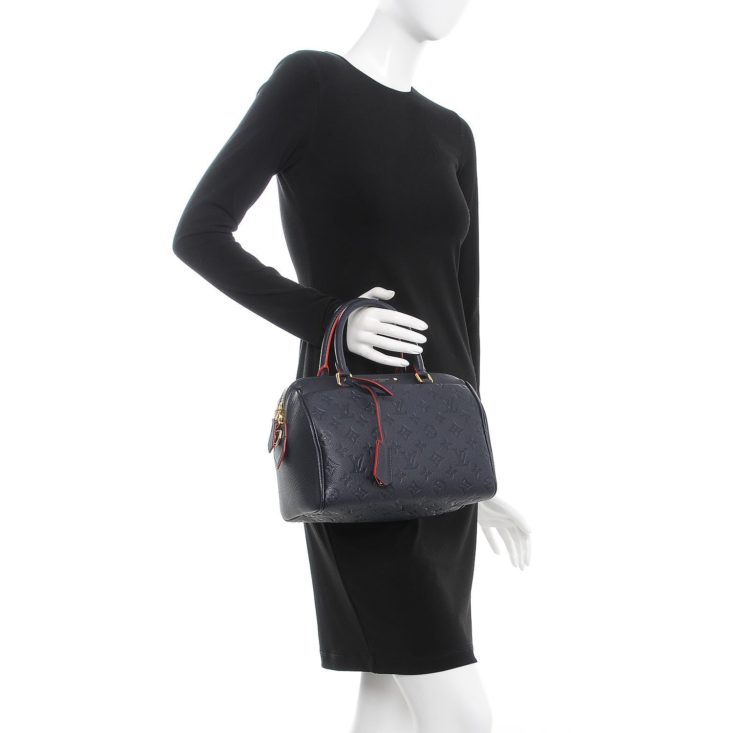 Louis Vuitton Empreinte Speedy Bandouliere 25 NM Marine Rouge 3 of 8