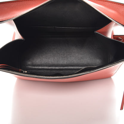 Celine Drummed Calfskin Medium Edge Shoulder Bag Vermillion 5 of 14