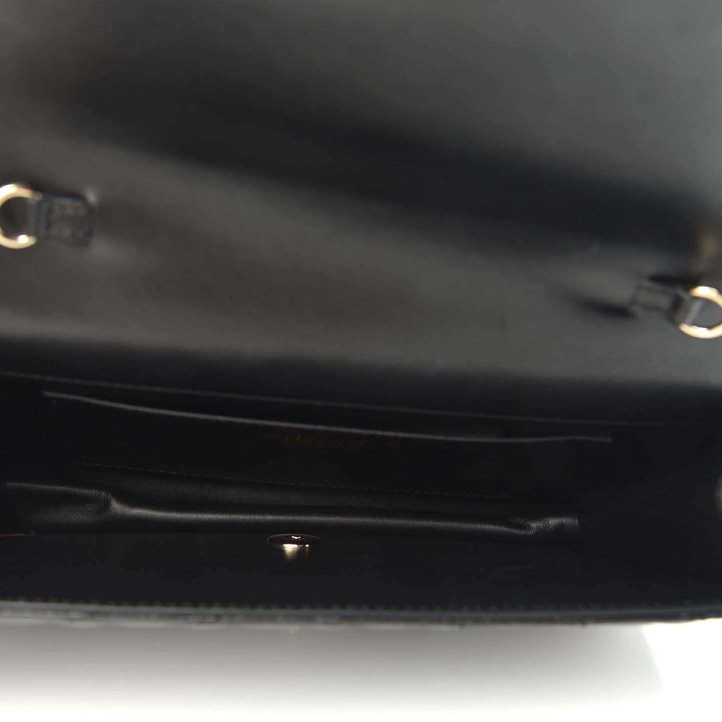 Lambskin Quilted Fantasy Pearl Flap Black