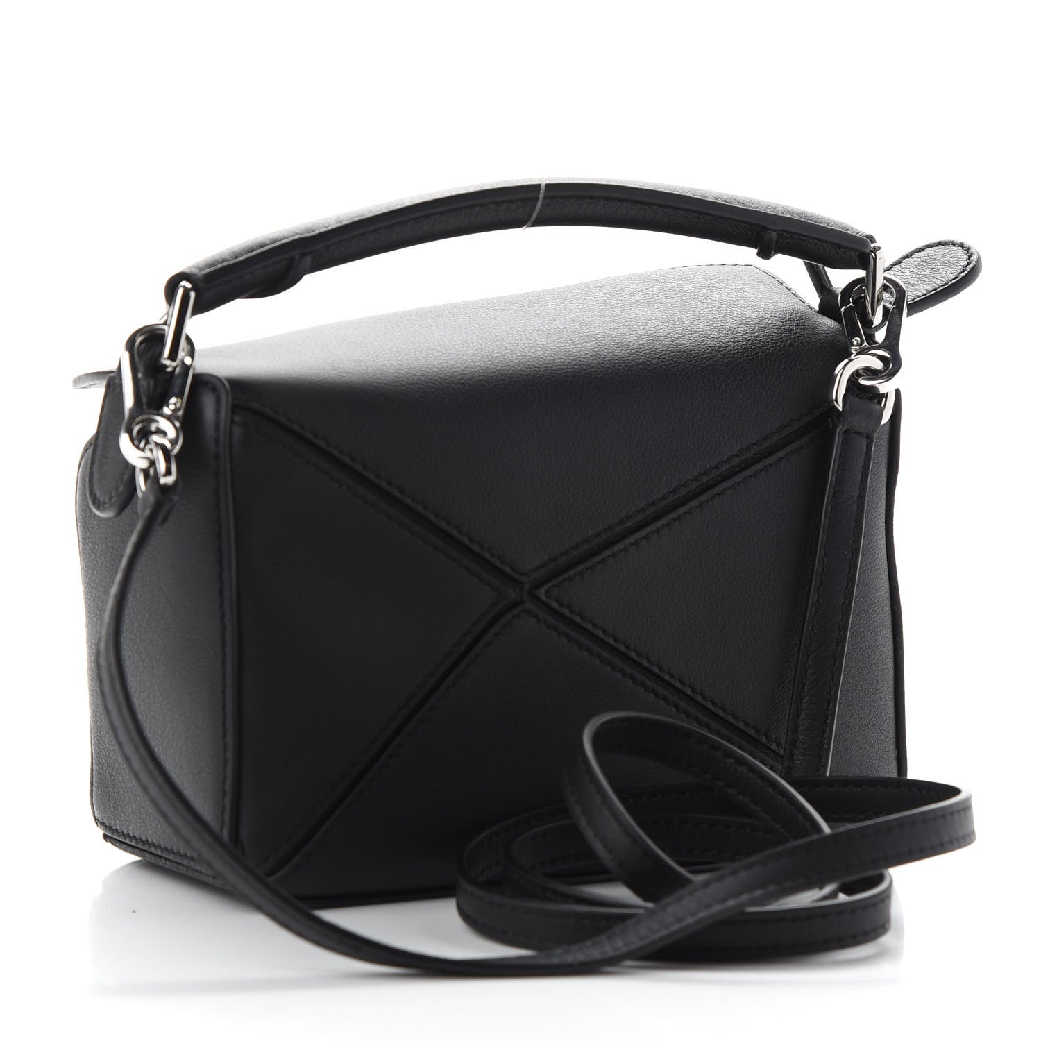 Loewe Calfskin Mini Puzzle Bag Black 2 of 8