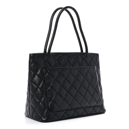 Chanel Caviar Quilted Medallion Tote Black 3 of 17