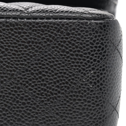Chanel Caviar Quilted Medium Double Flap Black 10 of 13