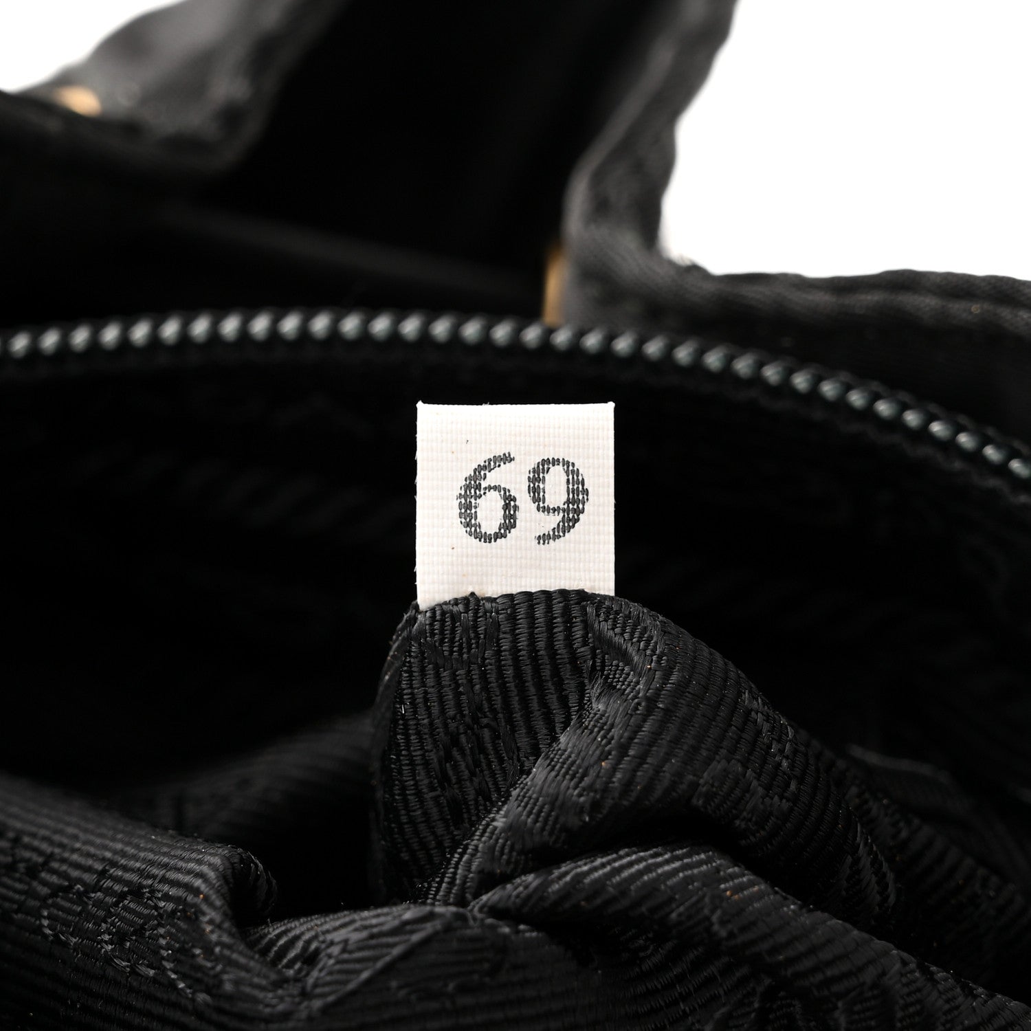Prada Tessuto Nylon Vela Quilted Chain Backpack Black 7 of 13