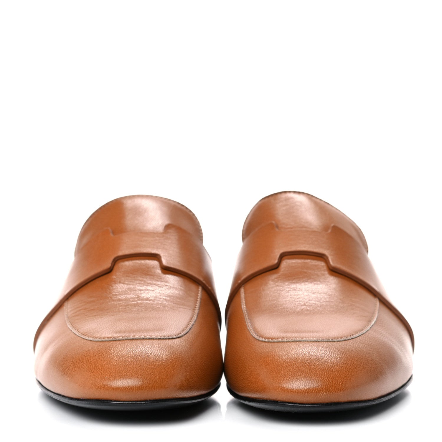 Hermes Goatskin Womens Catena Mules 36 Beige Dore 2 of 10