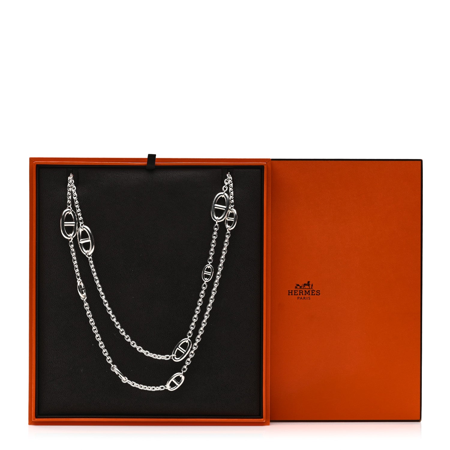 Hermes Sterling Silver Farandole Necklace 120 6 of 6