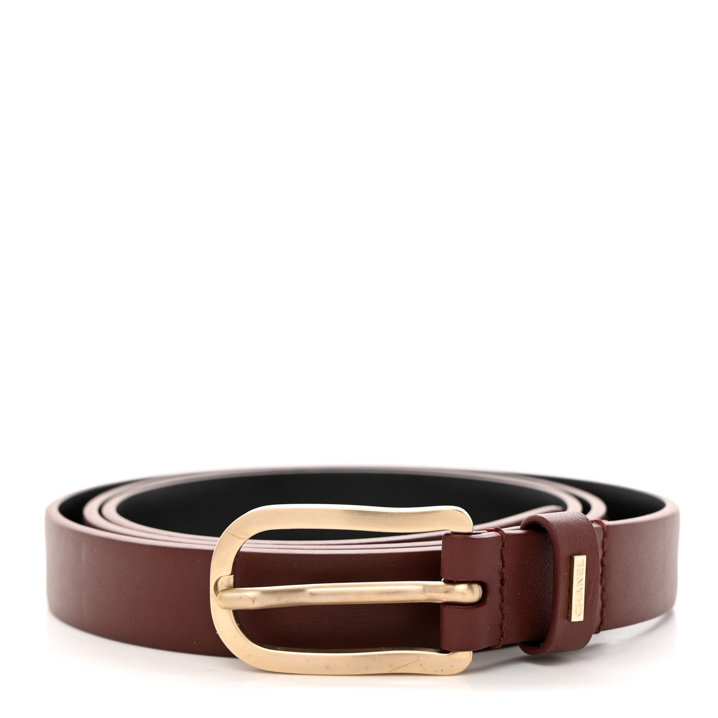 Calfskin Belt 95 38 Burgundy