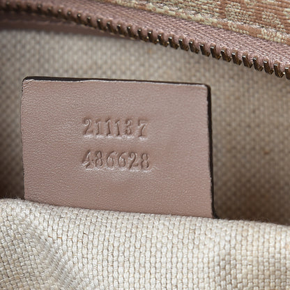 Gucci GG Supreme Monogram Medium Zippered Shopping Tote Winter Rose 9 of 13