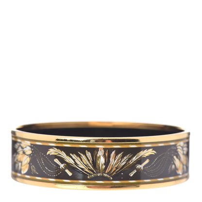 Hermes Enamel Printed Brazil Wide Bracelet 70 3 of 4