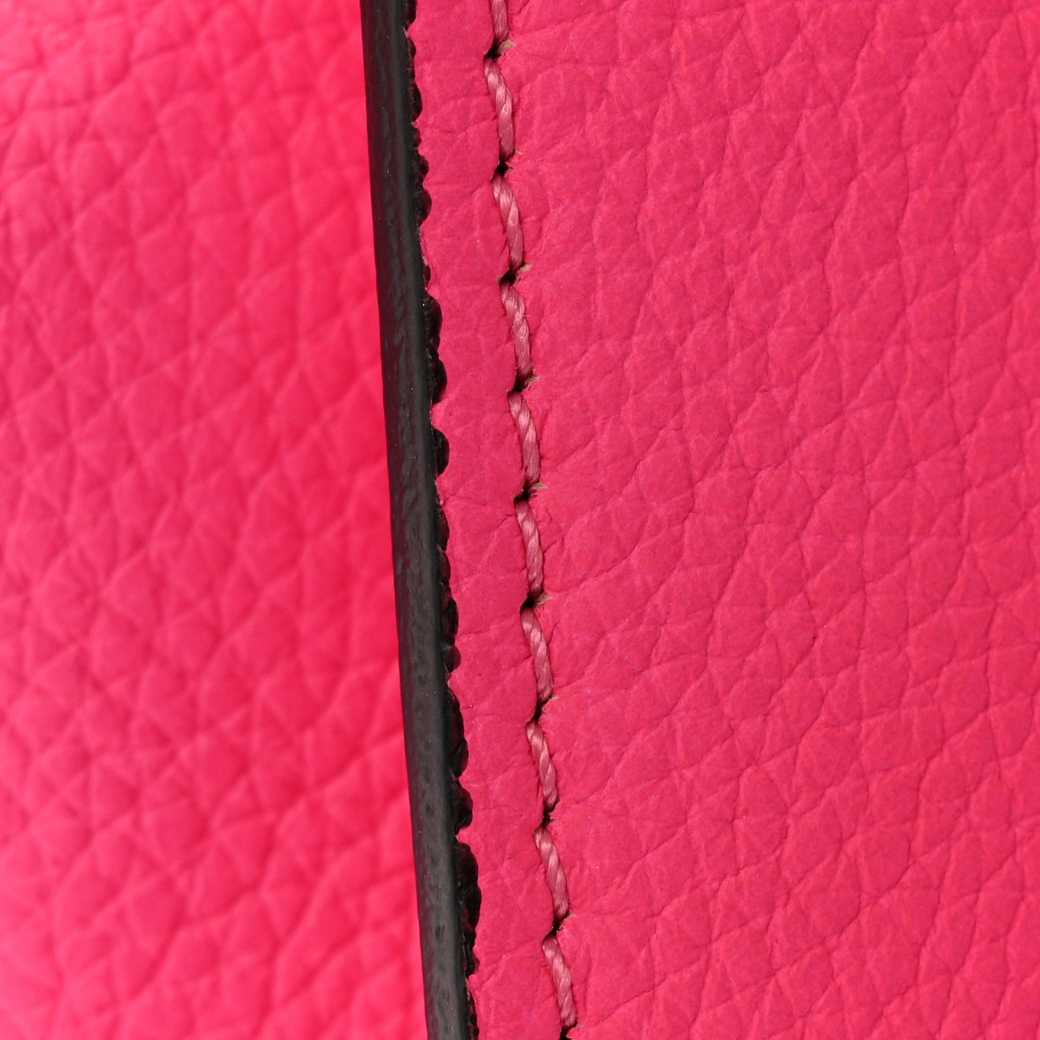 Celine Drummed Calfskin Mini Luggage Fluo Pink 11 of 13