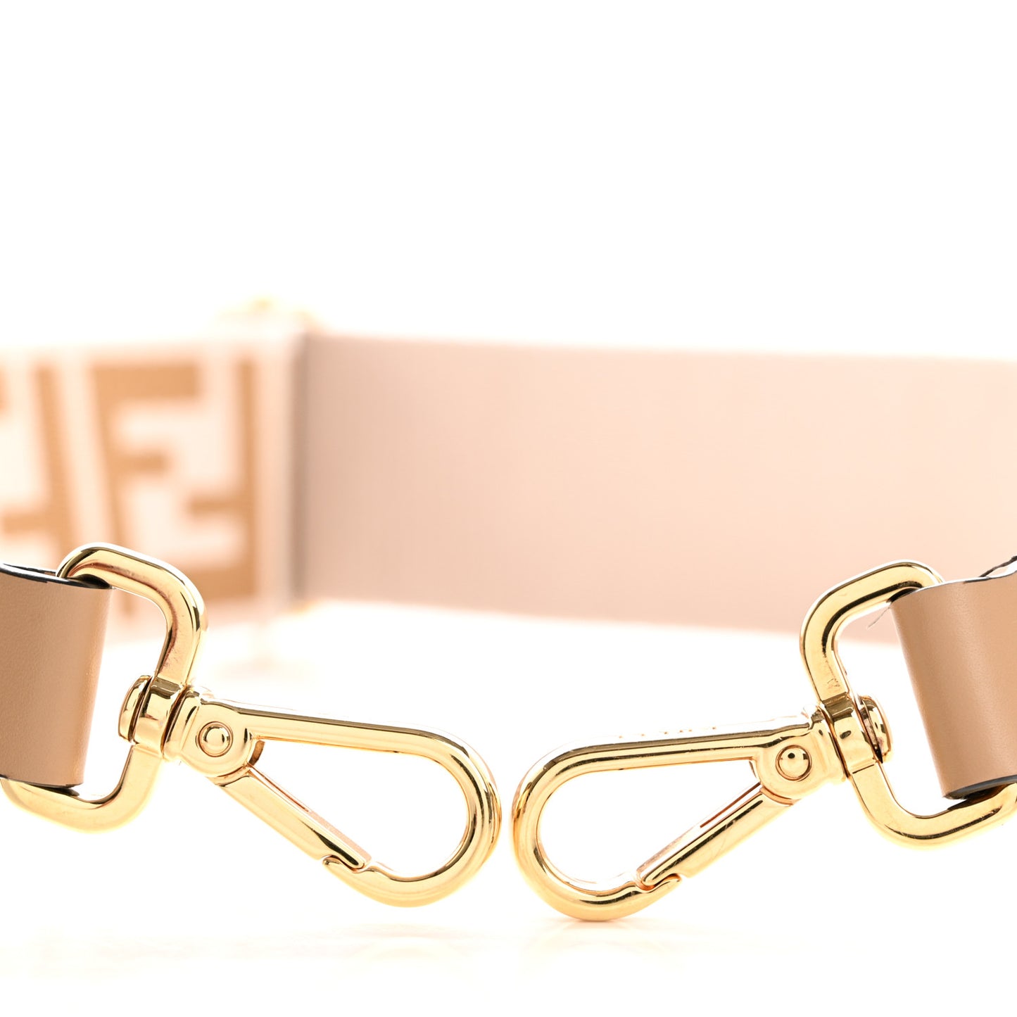Ribbon Vitello King FF 1974 Adjustable Strap You Poudre Cuoio Miele Scuro