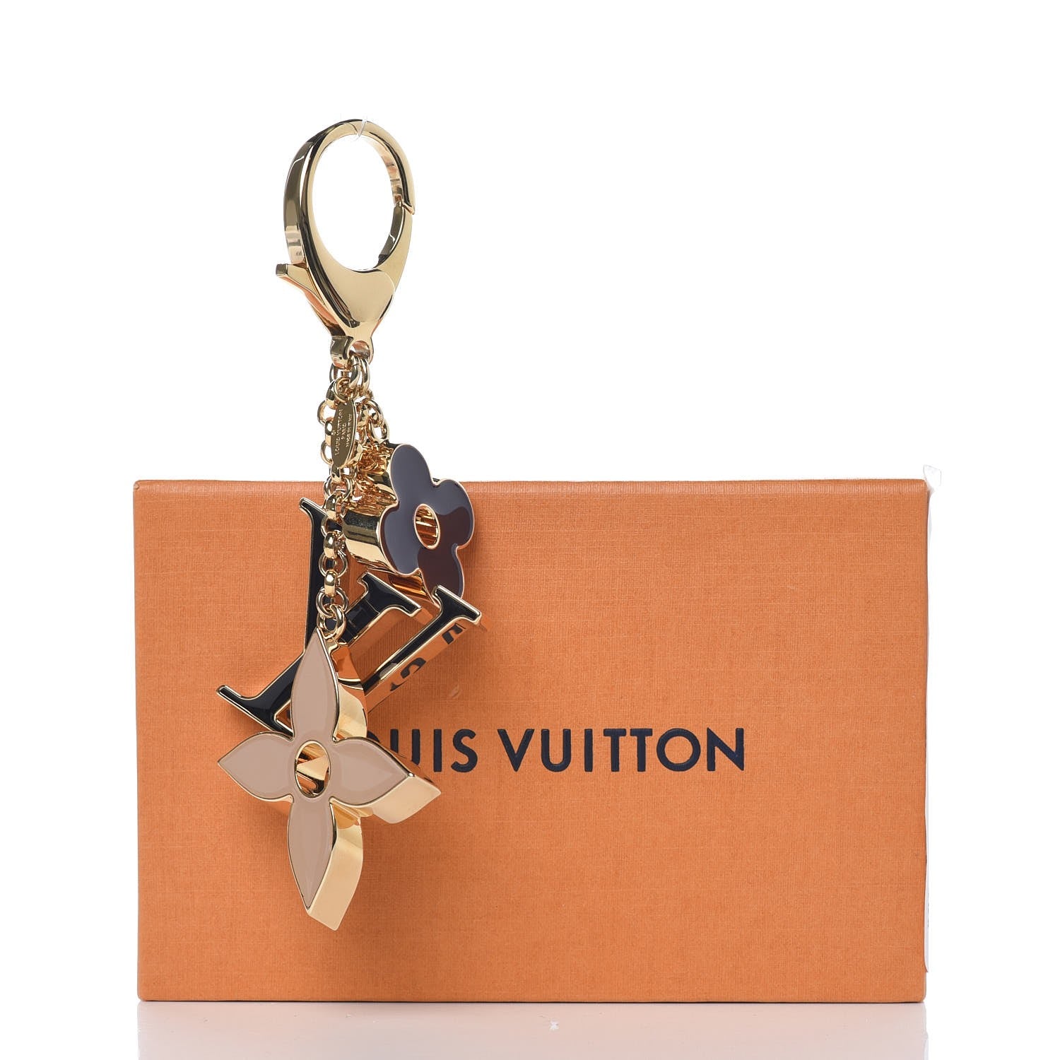 Louis Vuitton Fleur De Monogram Bag Charm Dore 4 of 4