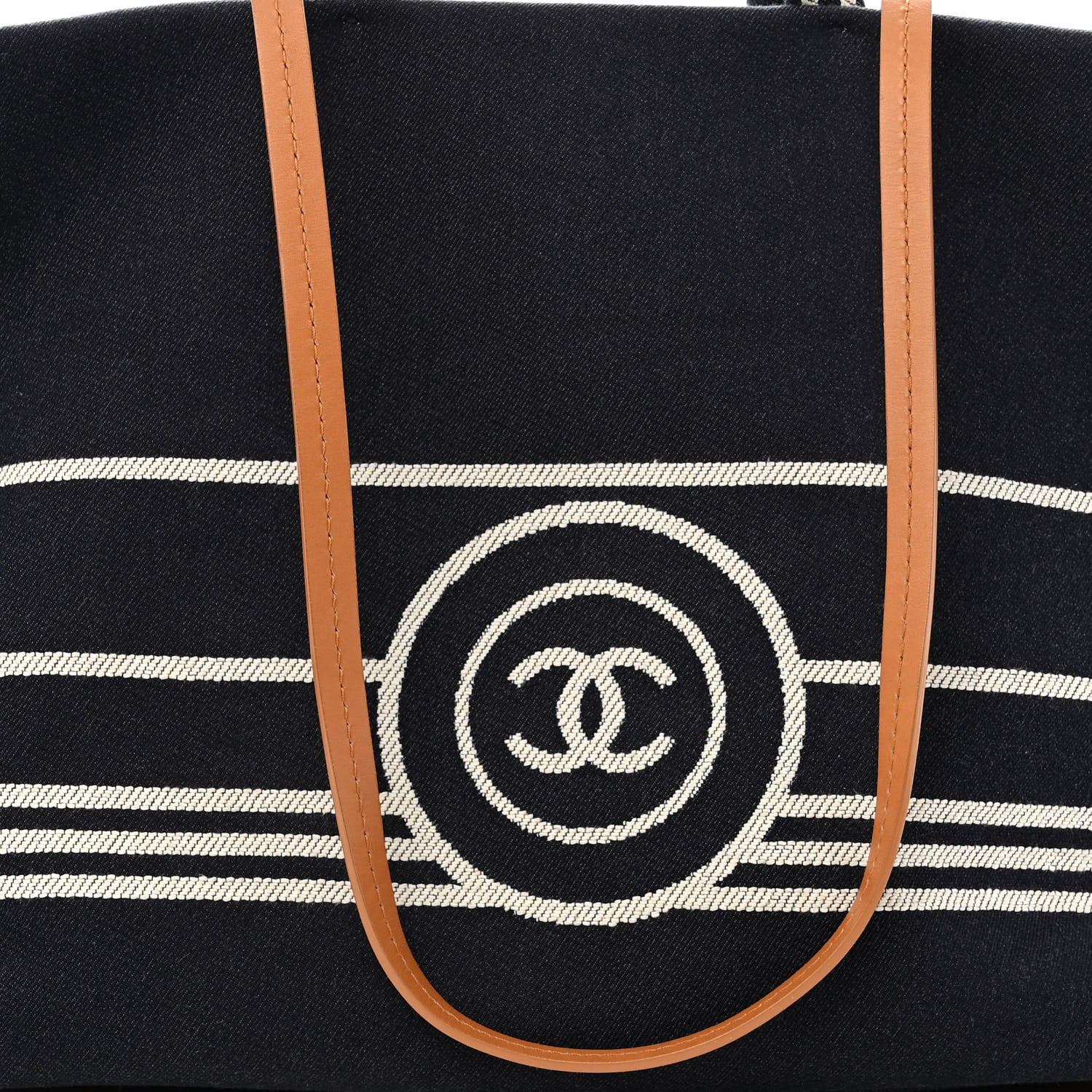 Chanel Denim Large Shopping Tote Blue 8 of 10