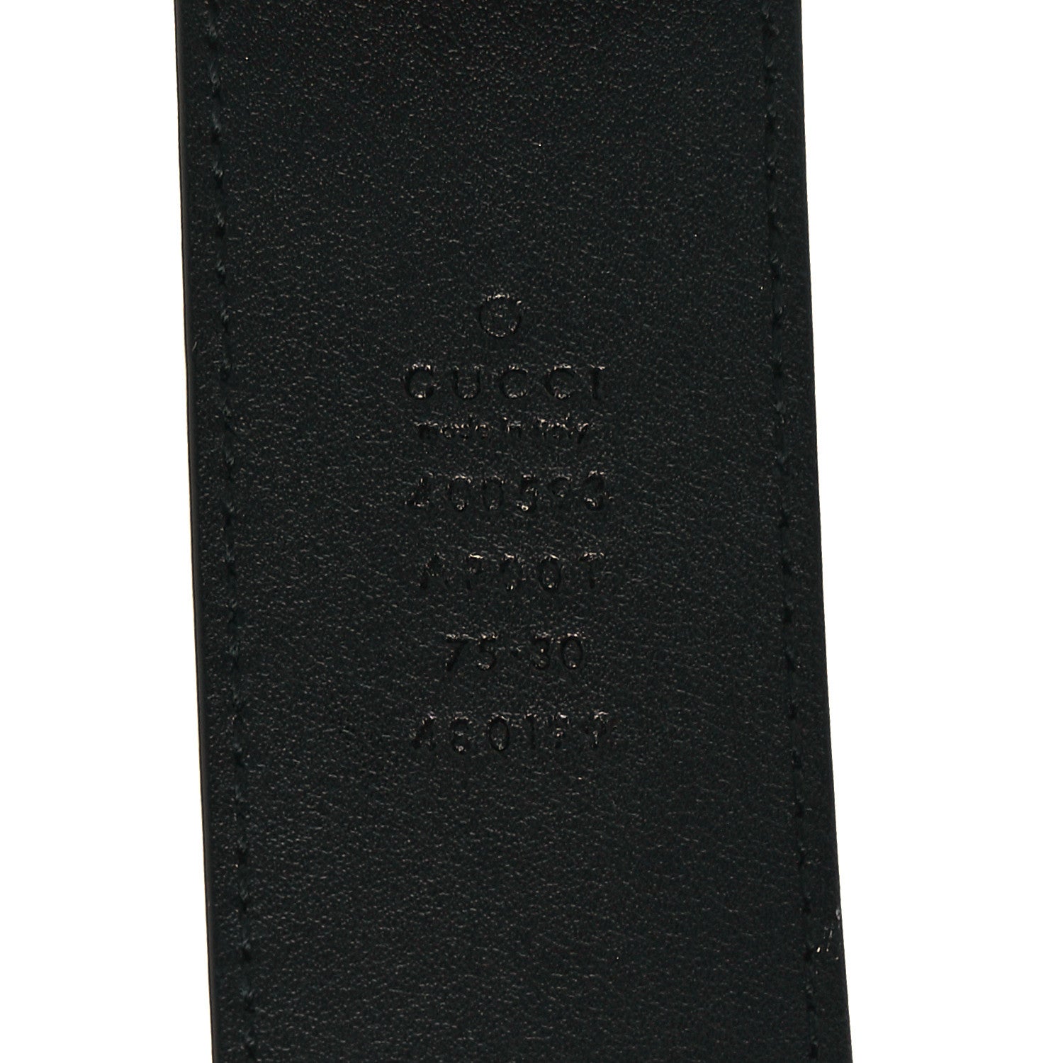 Gucci Calfskin Double G 40mm Belt 75 30 Black 4 of 5
