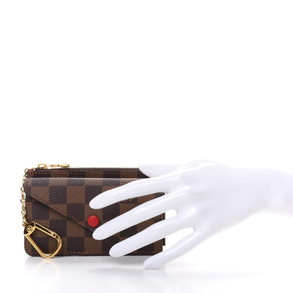 Louis Vuitton Damier Ebene Recto Verso Card Holder Red 2 of 8