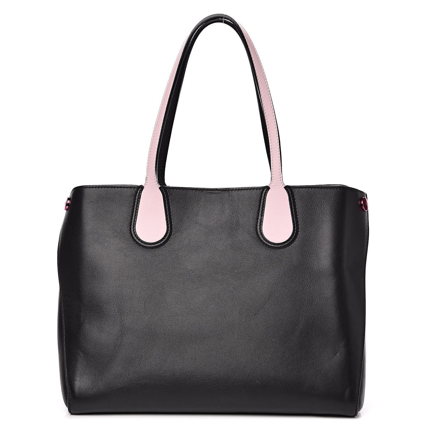Christian Dior Calfskin Small Addict Shopping Tote Black Pink 1 of 16