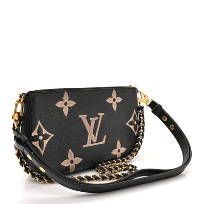 Louis Vuitton Empreinte Monogram Giant Multi Pochette Accessories Black Beige 3 of 14