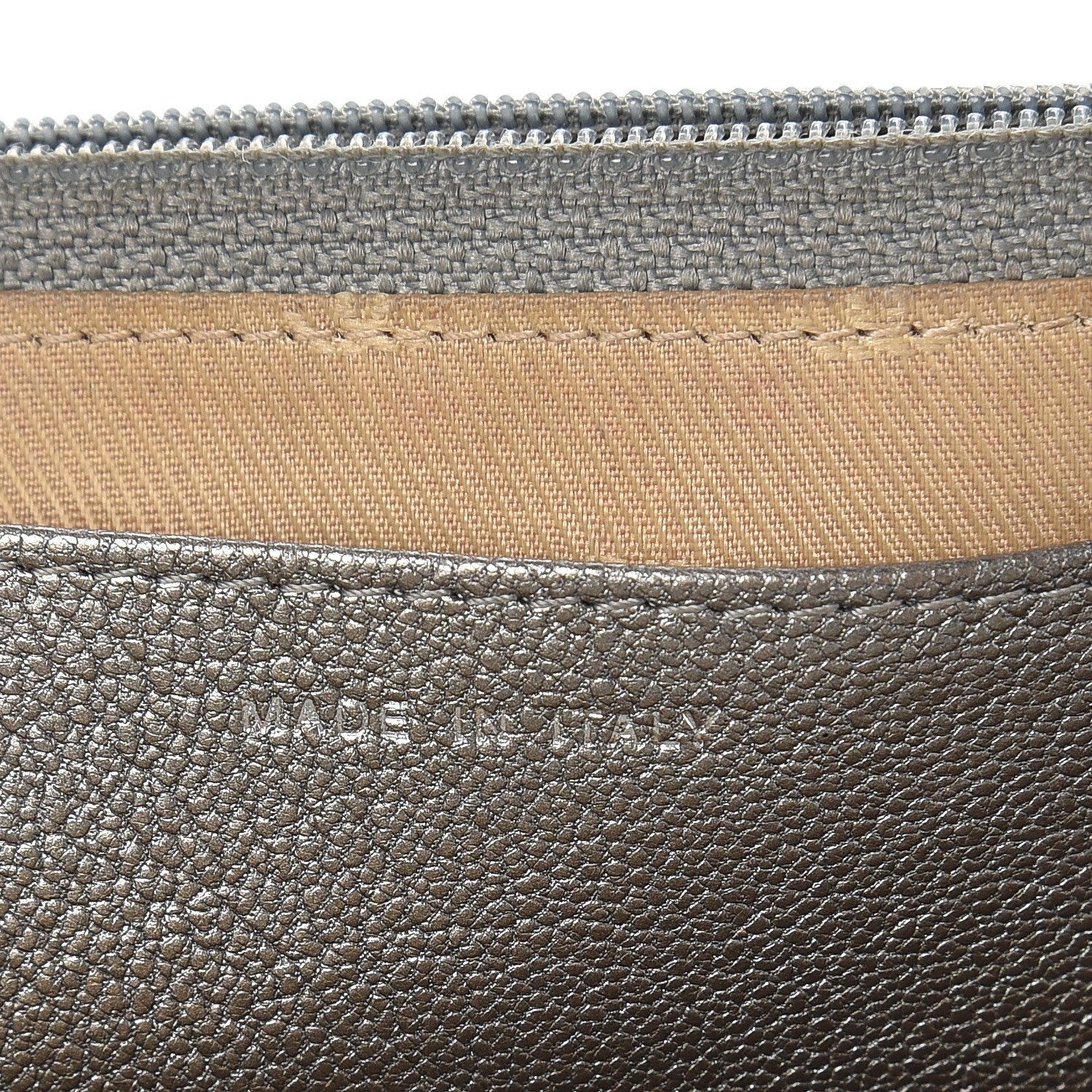 Chanel Metallic Goatskin Wallet On Chain WOC Silver 9 of 11