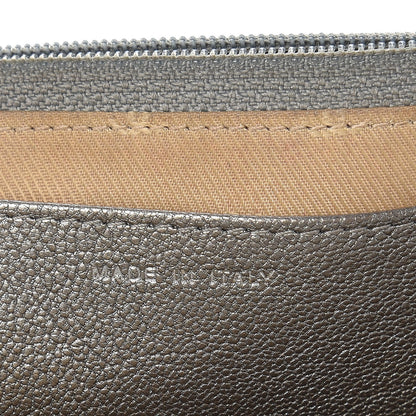 Chanel Metallic Goatskin Wallet On Chain WOC Silver 9 of 11