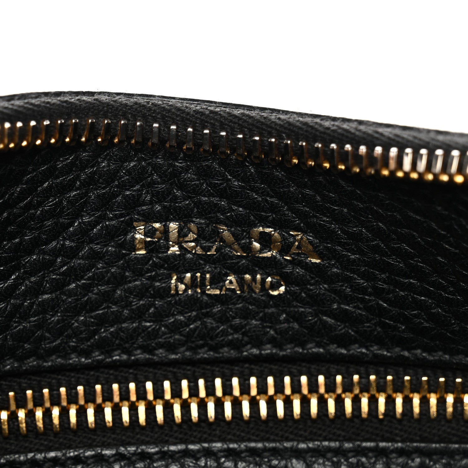Prada Vitello Phenix Small Zippered Messenger Hobo Black 7 of 10
